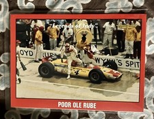 Poor Ole Rube - Legends Of Indy 1992 Card #77 Indianapolis Motor Speedway
