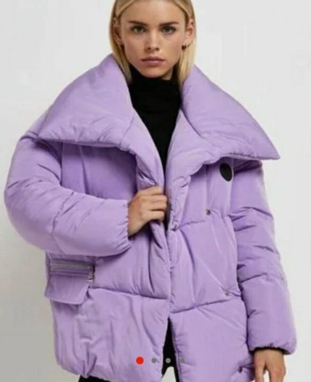 Lilac puffer jacket river clearance island