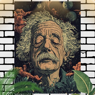 Albert Einstein Poster Schöne Wanddeko Dekoration