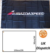 Mazda Mazdaspeed Flagge Team Garage Banner 3x5ft Mancave Mx5 JDM Eunos 150x90cm UK