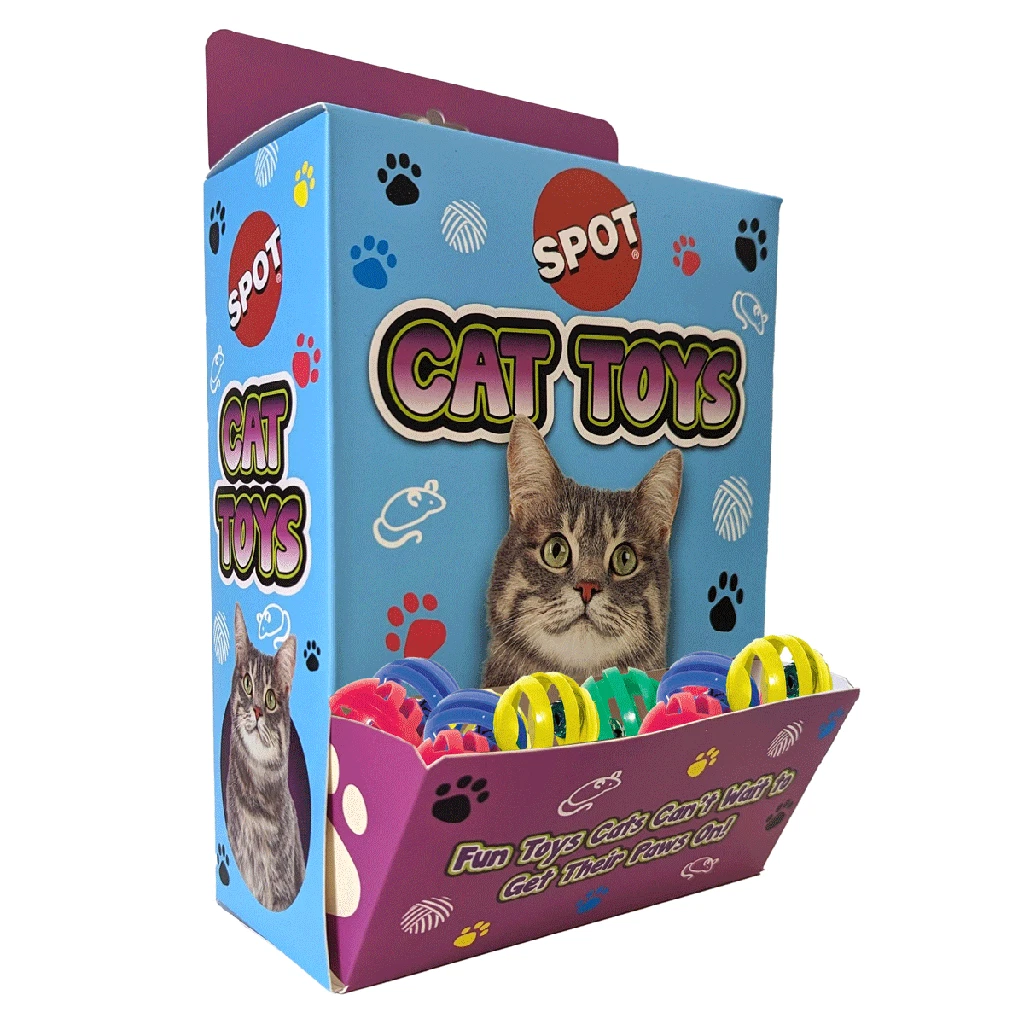E52212 ETHICALSPOT Cat Display Slotted Balls 72pc,1 Pack of 1 Piece