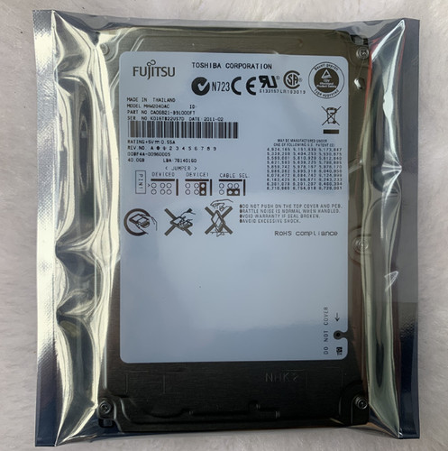 MHW2040AC For Fujitsu 40GB 2.5" 9.5MM IDE Hard Drive HDD - Bild 3 von 4