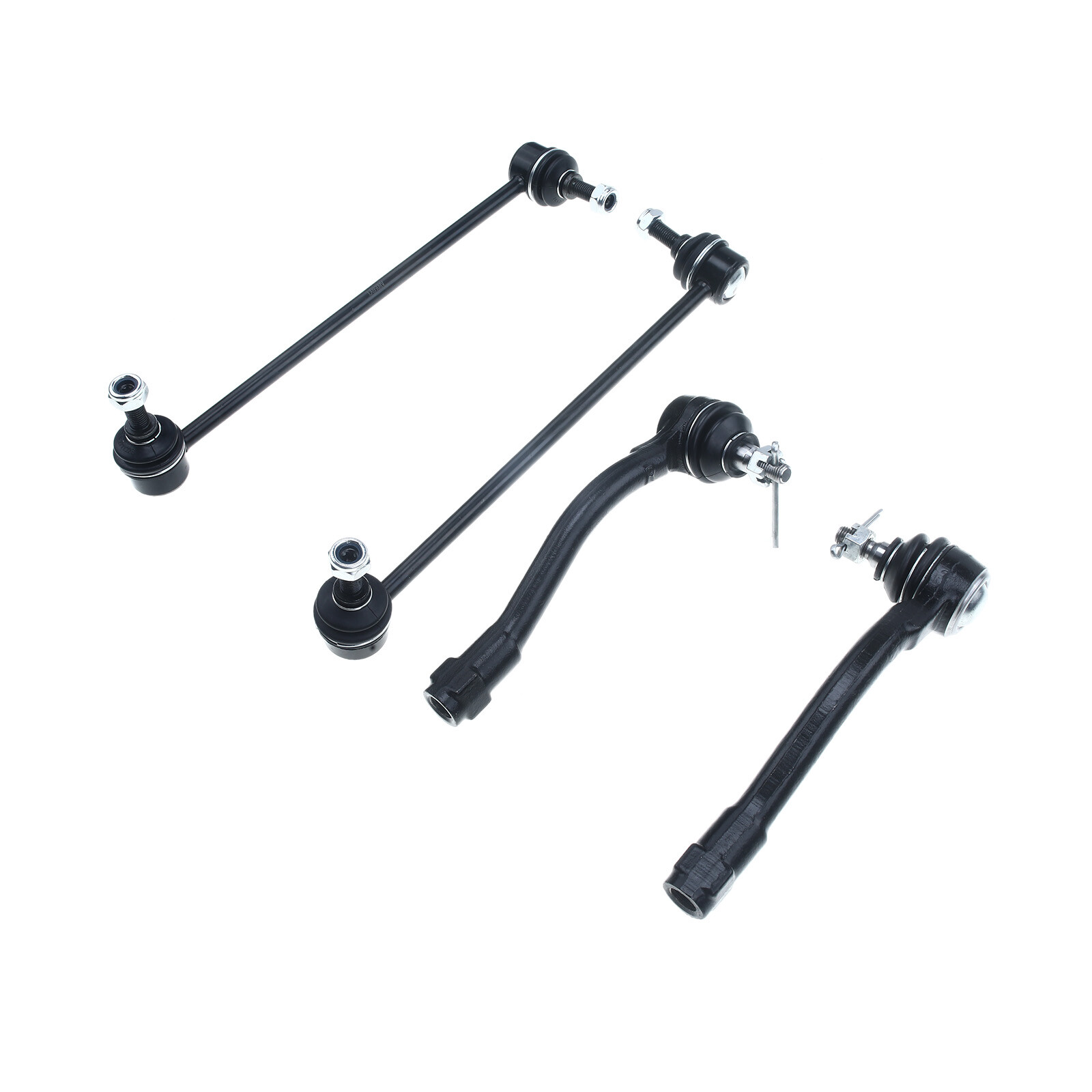 4x Front Tie Rod End & Stabilizer Bar End Link for Hyundai Accent 2006