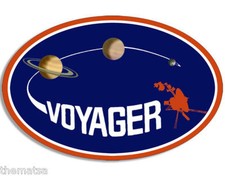4" VOYAGER SPACE LOGO HELMET CAR BUMPER EMBLEM DECAL STICKER MADE IN USA