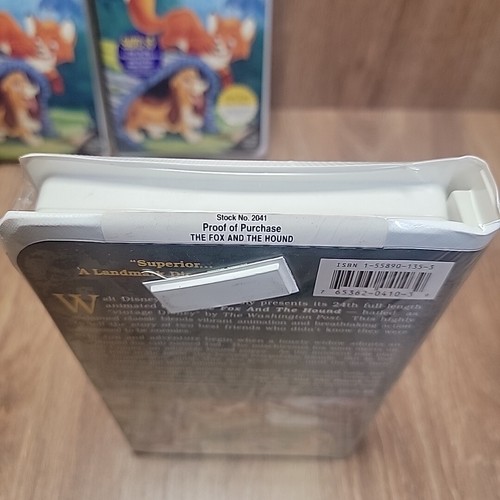 Lot 3 THE FOX AND THE HOUND Disney BLACK DIAMOND Classic VHS Factory Sealed 1994 - Picture 16 of 24