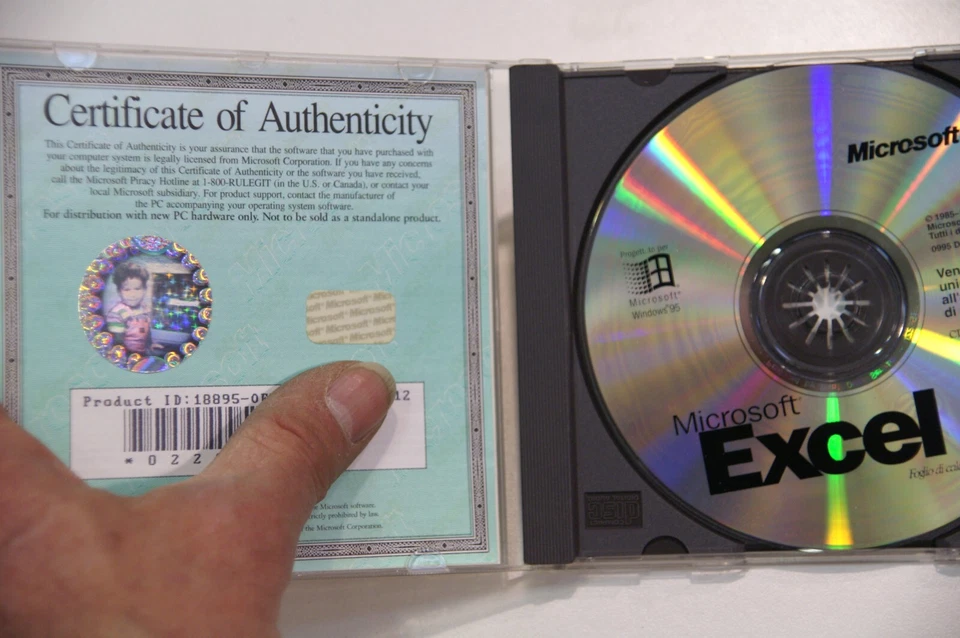 Microsoft EXCEL 95 Software CD - Immagine 2 di 2