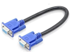 HD15PIN VGA D-SUB VIDEO  RGB CORD CABLE FOR MONITOR 30CM SHORT FEMALE TO FEMALE