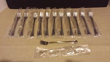NEW Gorham MONET Glossy Pattern 18/8 Stainless 5 1/2" COCKTAIL FORKS Set of 12