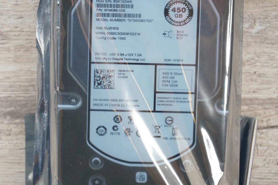 R749K Dell CHEETAH ST3450857SS 450GB 15000RPM 6Gbps 3.5" SAS HDD Hard Drive - Image 3 of 4