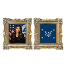 EL18-11 Secretary Kristi Noem frame Challenge Coin for Border Patrol HSI ICE CBP