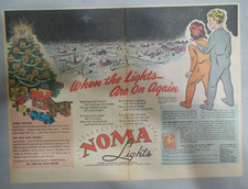 Noma Toys Ad: When the Lights Are On Again from 1945 Size: 11 x 15 inches