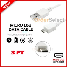 Micro USB Charger Cable for Android Phone LG Phoenix 5 /Risio 4/Tribute Monarch