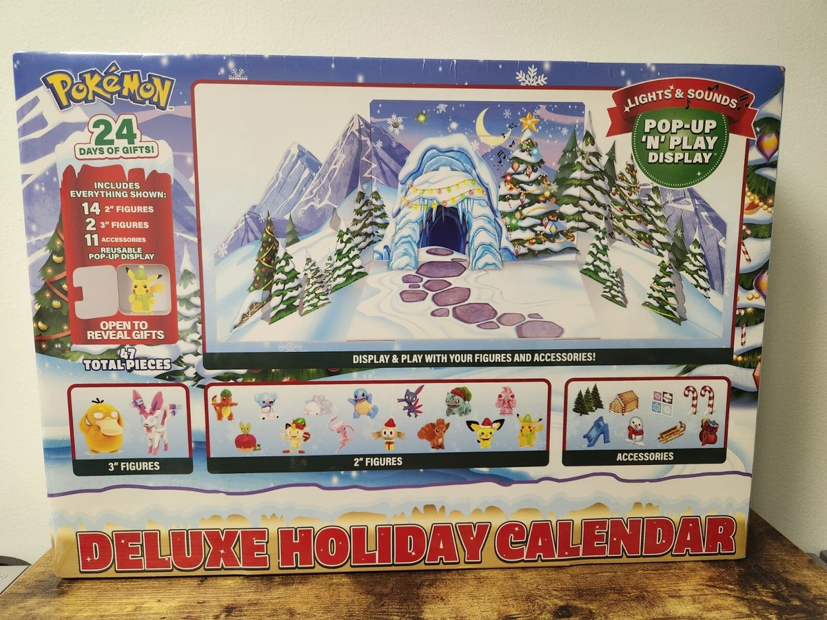 2022 POKEMON Happy Holidays Deluxe Holiday Advent Calendar Pop Up N Play  Display | eBay