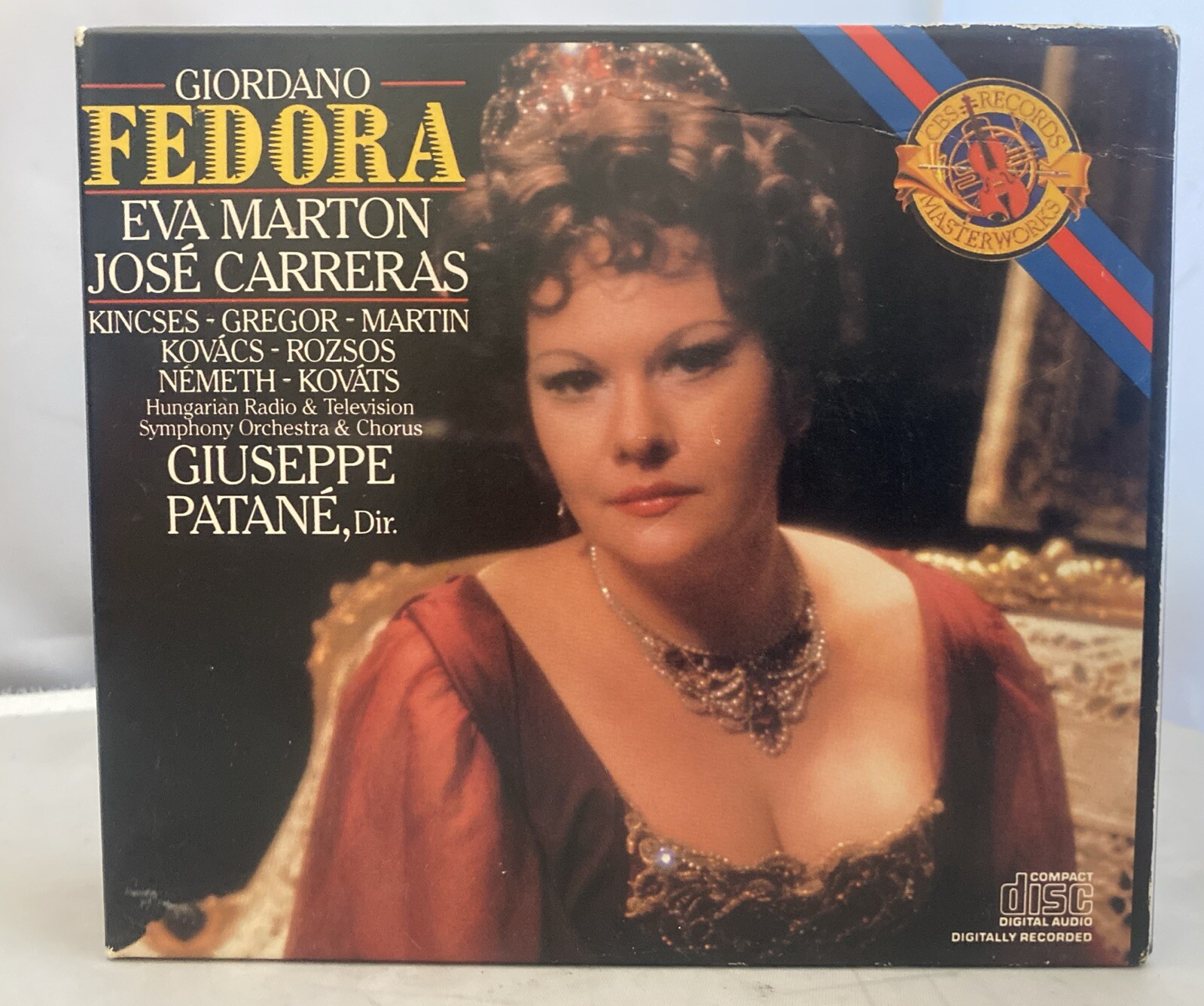 FEDORA Giordano 2 CD BOX SET Libretto Booklet EVA MARTON JOSE CARRERAS Patane-image