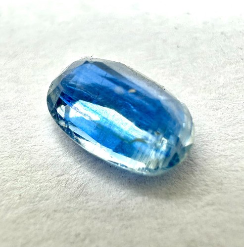 Blue Kyanite Sapphire Gemstone, Natural Kyanite Cut Loose Gemstone 1.15 Ct 7x5mm - Picture 4 of 8