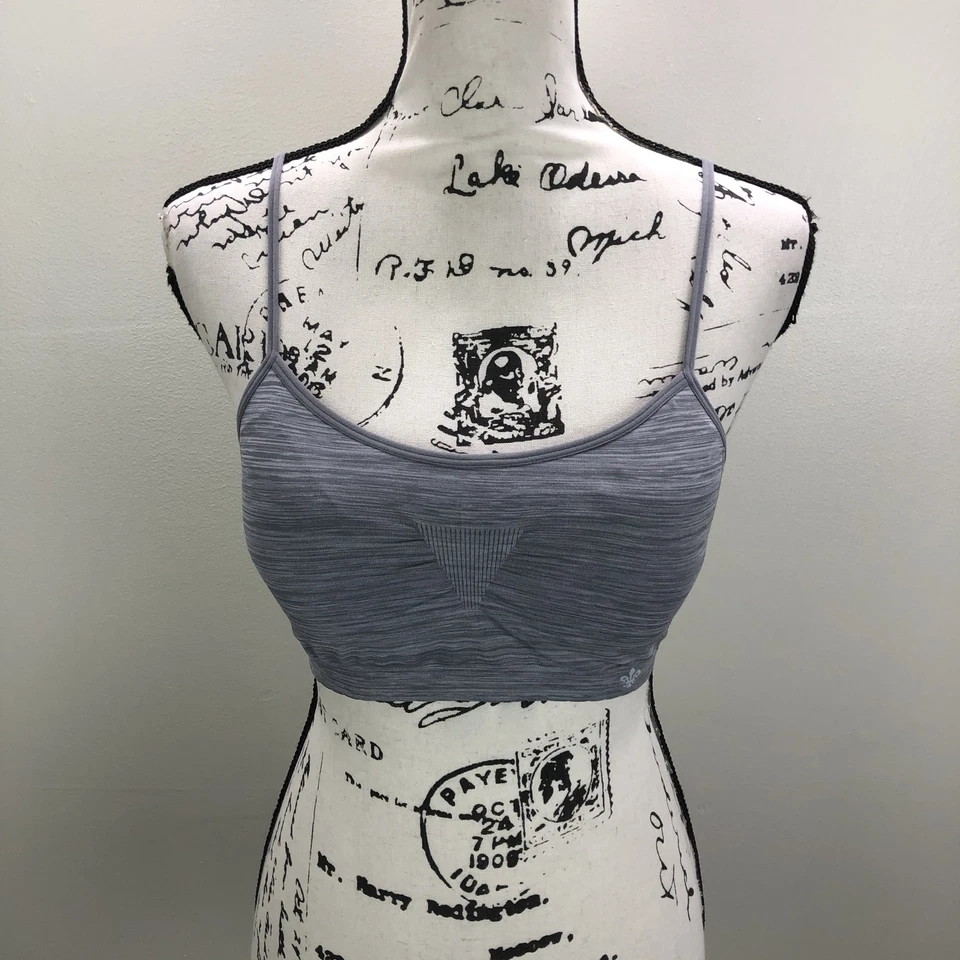 Bralette sin costuras gris copas inalámbricas LILY OF FRANCE para mujer talla L/XL Foto 2 de 4