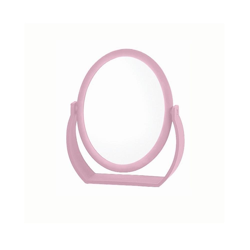 Vanity Makeup Mirror Magnifying Oval Grooming Modern Mirrors Soft Touch Pink
