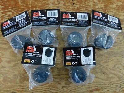 6 BIG RED Torin Floor Jack replacement Rubber Pads Universal Slotted Frame Jack