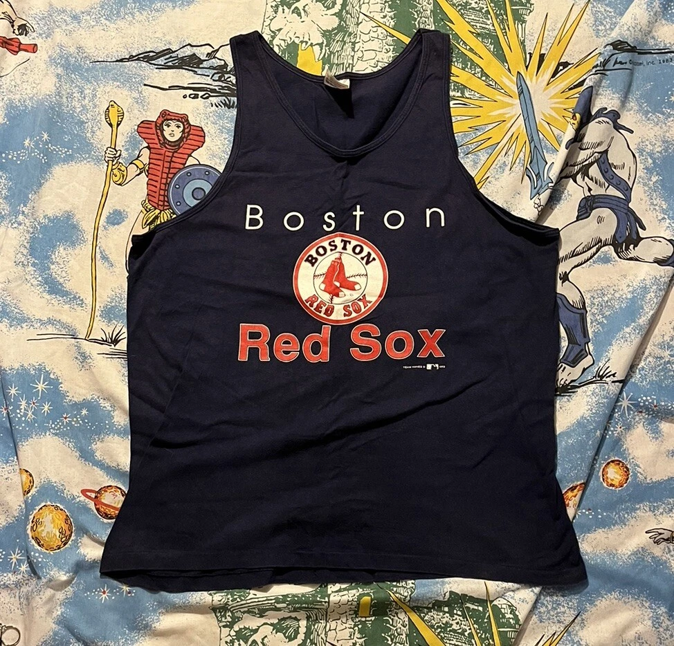 T-shirt Vintage Boston Red Sox Année 80 – Single – Taille S – Rouge Stitch