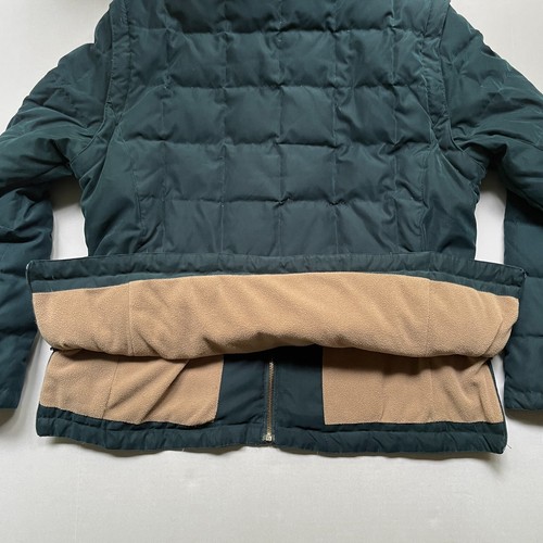 Horseware Ireland Down Jacket Coat Converts Vest Womens XL Green Quilted Lined - Picture 3 of 13