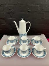 Royal Tuscan 1970's Charade Coffee Set for Six People Coffee Cups and Coffee Pot