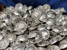 WWI French Button, un Painted Small Buttons by the each