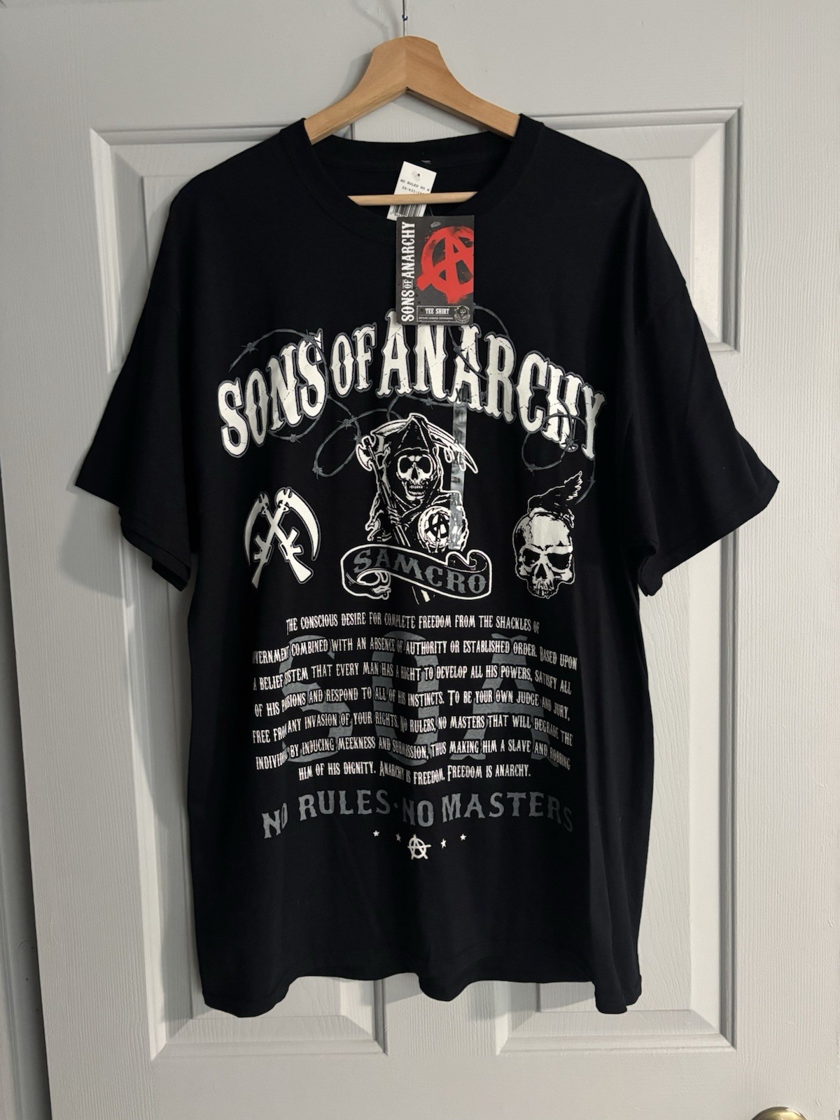 Sons Of Anarchy Motorcycle Club Shirt NWT Officially Licensed XL