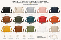 Women’s Crossbody Bag Zip Messenger Shoulder Handbag UK