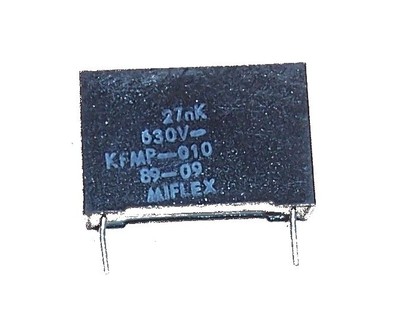 Vintage Miflex Kondensator KFMP-010 27nF 630V 10 Stück