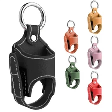 Inhaler Storage Case Inhaler Spacer Holder Case With Metal Buckle PU Leather