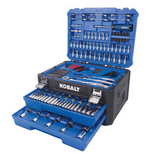 Kobalt 302 -piece Metric And Standard Sae Mechanics Tool Set With Hard Case Kobalt 302 -piece Metric And Standard Sae Mechanics Tool Set With Hard Case