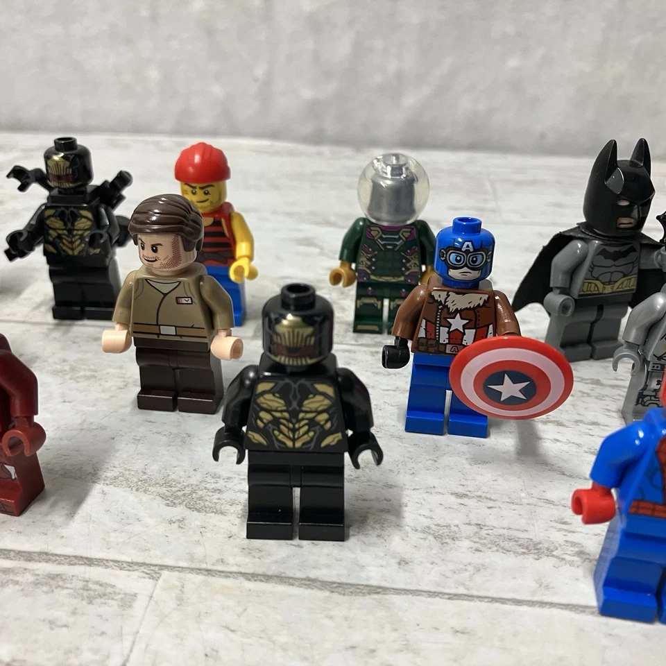 Lego Super Heroes Minifiguras Lote De 14 Figuras DC MARVEL Batman Spider-Man Más Foto 4 de 4