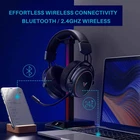 Wireless Gaming Headset for PC PS4 PS5 Switch 2.4GHz Microphone Stereo RGB