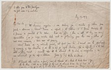 Walter De La Mare Signed Letter On The Poet Edward Thomas - English Poet