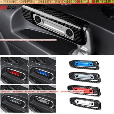 Carbon Fiber+Aluminum Alloy Replace Handbrake Handle Fits For Ford Mustang 24-25