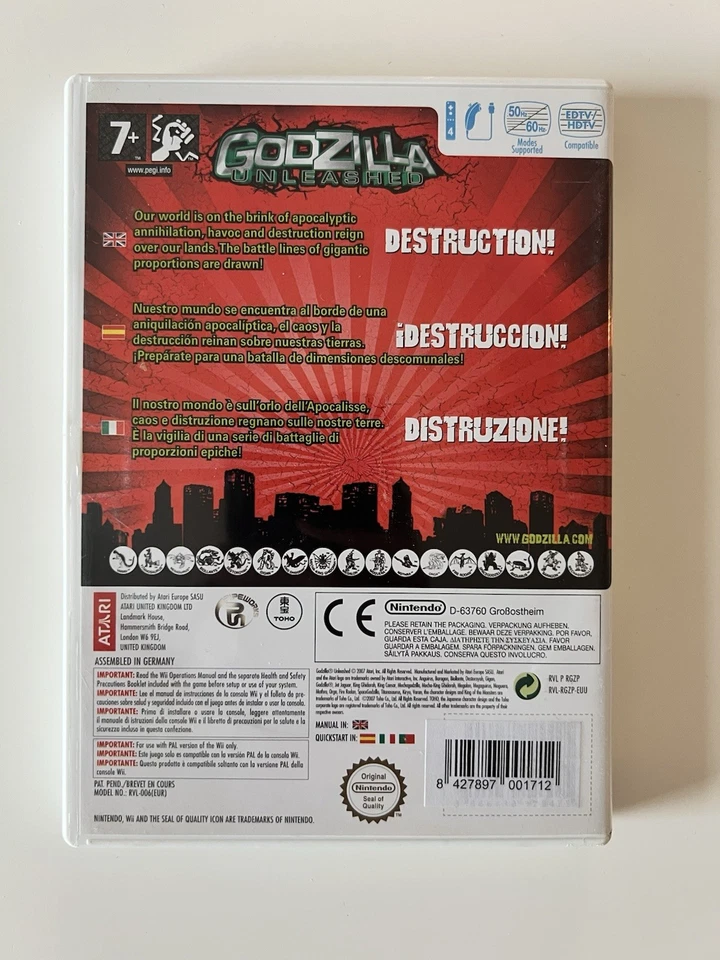 Godzilla: Unleashed (Nintendo Wii Spiel) Komplett OVP - Bild 2 von 3