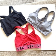 Lot Of 3 Victoria  s Secret Sport VSX Shein Sports Bra Top Racerback Back Small