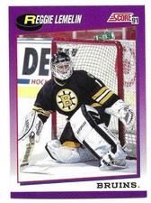 REGGIE REJEAN LEMELIN 1991-92 SCORE CARD NEAR MINT CONDITION