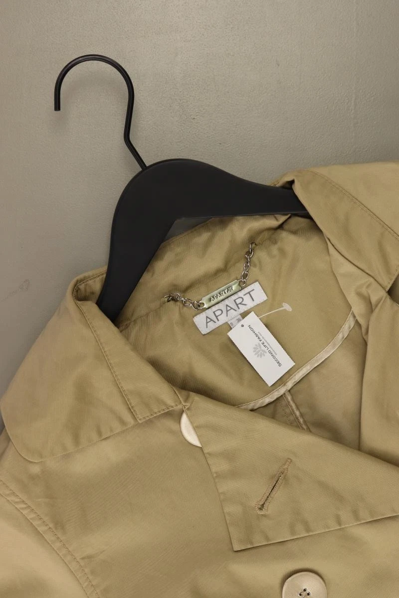 ⭐ Apart Kurzjacke für Damen Gr. 36, S mit Gürtel braun aus Baumwolle ⭐