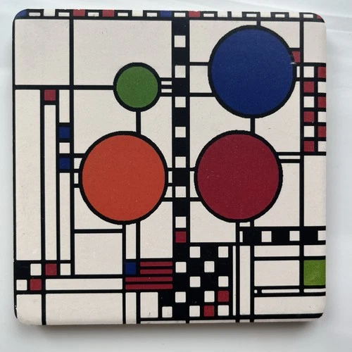 CoasterStone Frank Lloyd Wright Collection Stone Coasters - Thumbnail 4