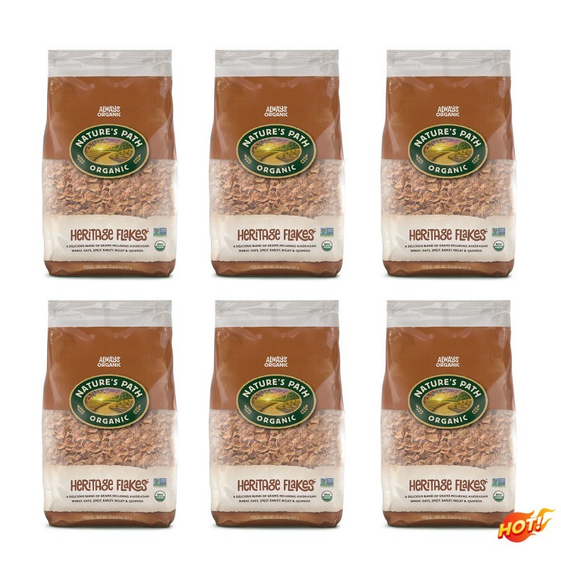 Organic Heritage Flakes Cereal 6pk/192oz