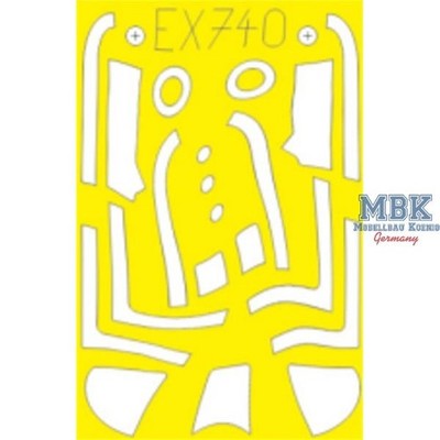 EDUARD EDEX740 P-51D Mustang Weekend 1/48 Masking tape