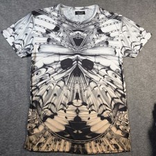 Zara Man Skull Face Tattoo 3D Design T Shirt Light Short Sleeve Mens Size M