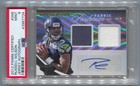 2012 Certified Russell Wilson RC Autograph Freshman Dual Jersey Auto /499 PSA 9