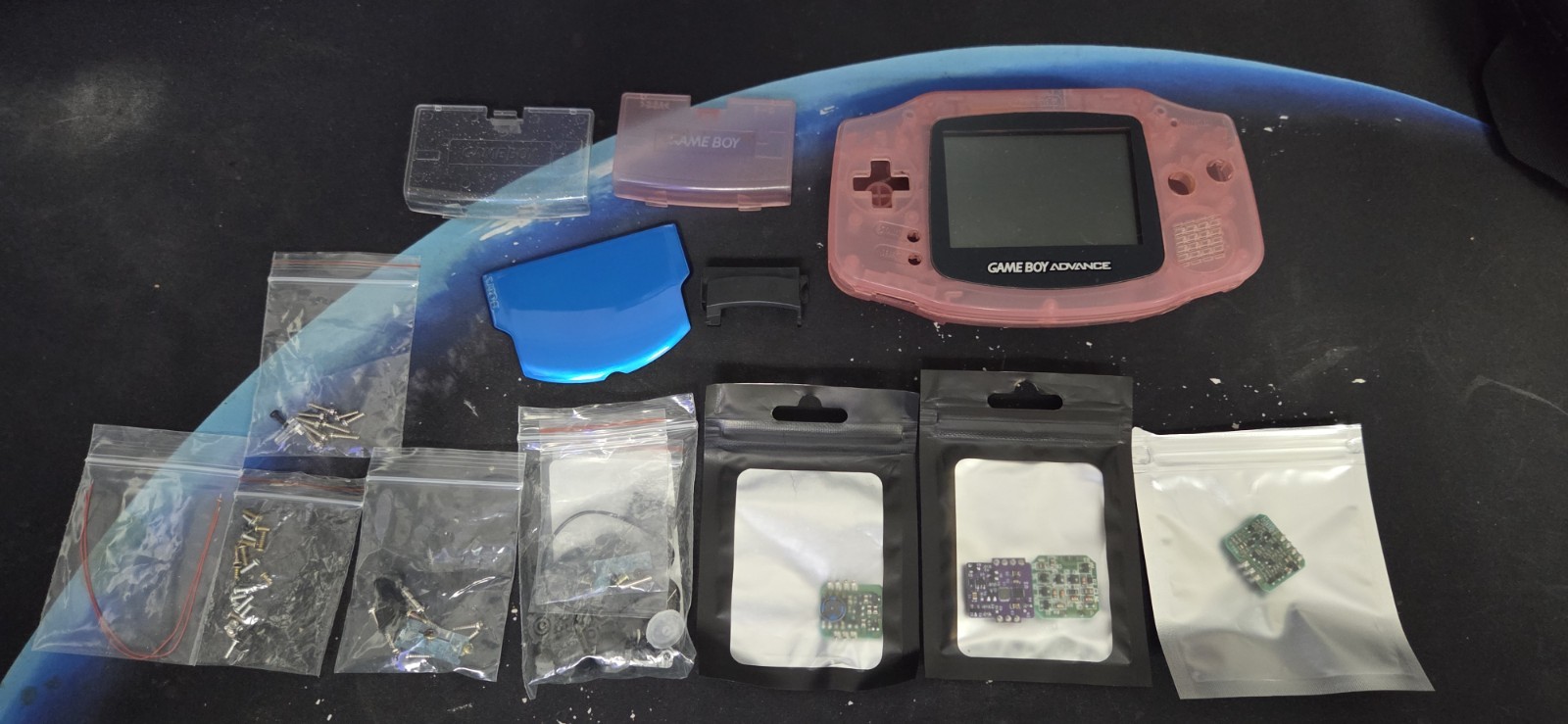 Nintendo Game Boy Advance Parts Lot Shell & OEM Working screen