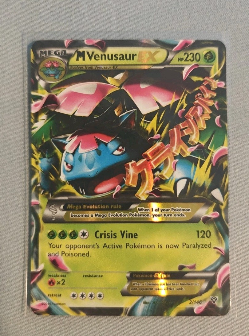 Pokemon TCG M Venusaur EX 2/146 XY Holo NM Card