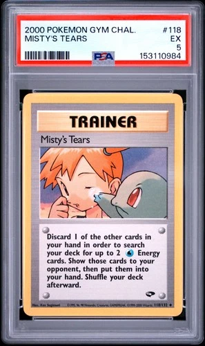 2000 POKEMON GYM CHALLENGE #118 MISTY'S TEARS PSA 5