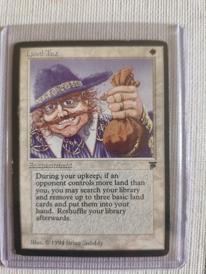 Land Tax   Magic The Gathering Karten 1994 Ledgends Serie eng.