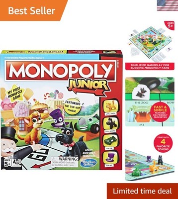 Junior Board Game for 4 Players, Ages 5 and up Amazon Exclusive