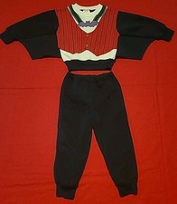Vtg Rare Vampire Sweat Suit Pants 2 Toddler Halloween Costume Warm Practical Fun